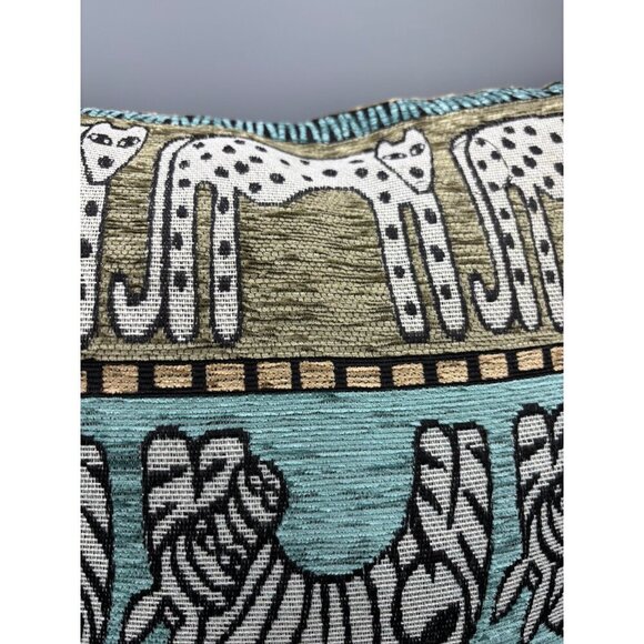 African Animal Print Throw Pillow Global Horizons South Africa Feather Filled 18 - Picture 3 of 7